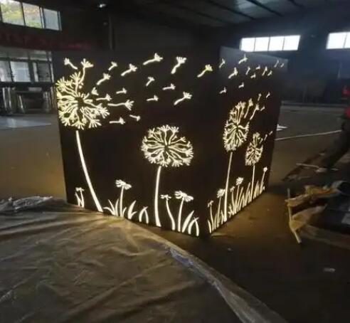 阜平耐候钢灯箱